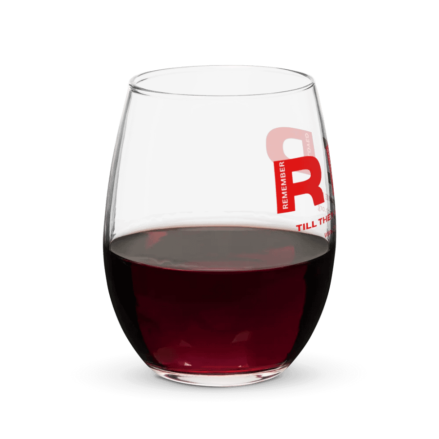 Remember Everyone Deployed Stemless Wine Glass product image (9)