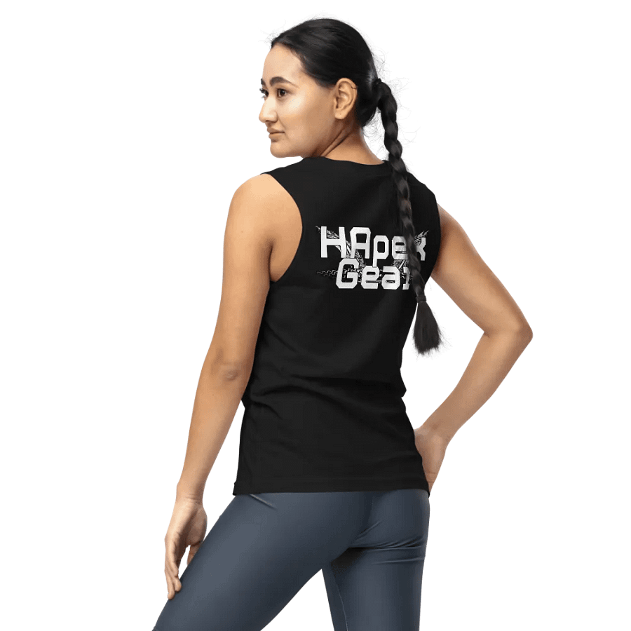Muscle Tank - Embroidered - White HApex Gear White Logo product image (9)