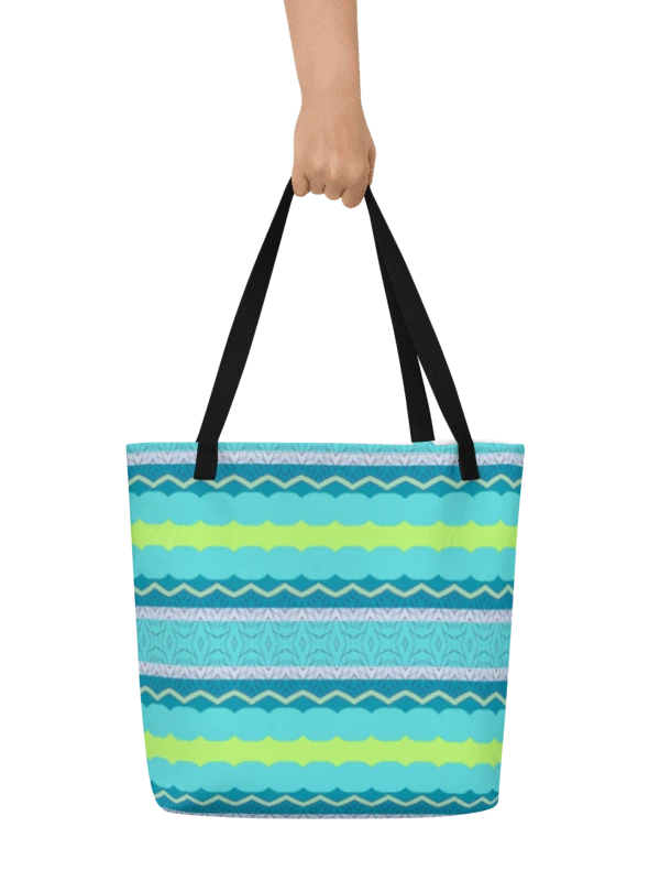 Summer Breeze Pattern Large Tote w/ Inside Pocket product image (2)