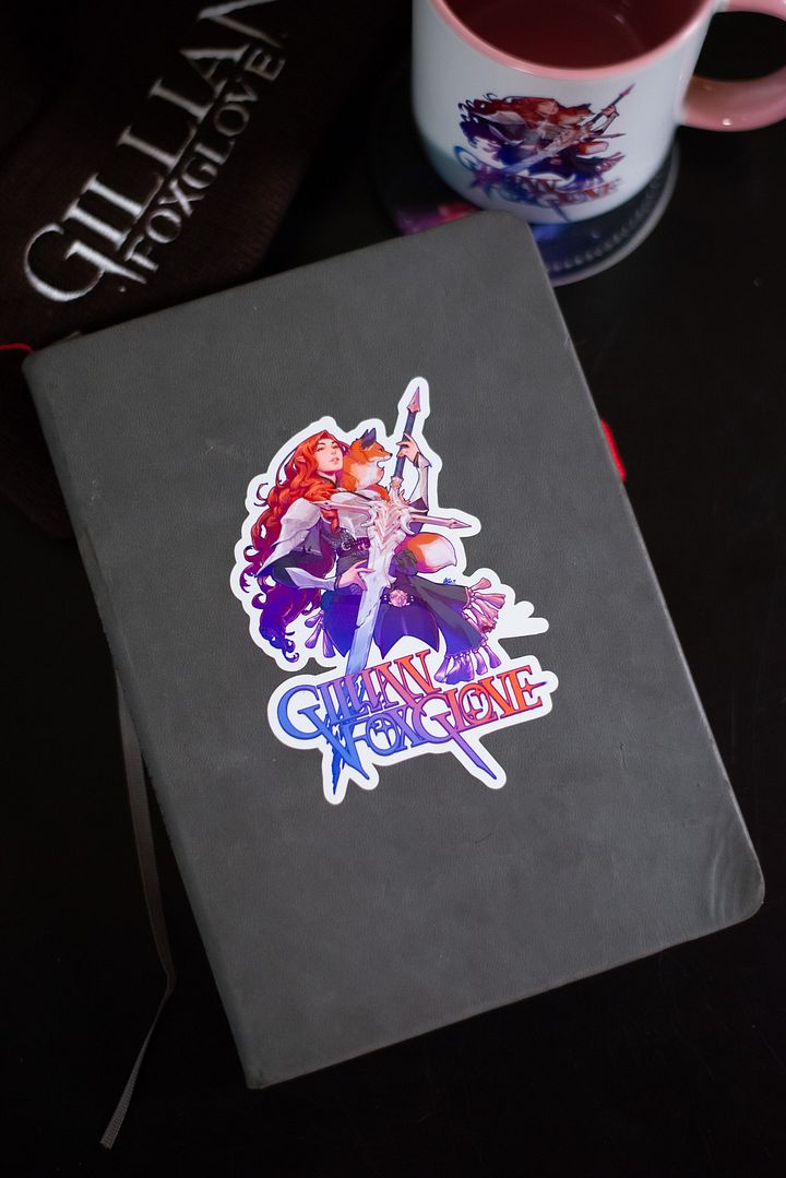 Gillian Foxglove Knight and the Fox Sticker product image (1)