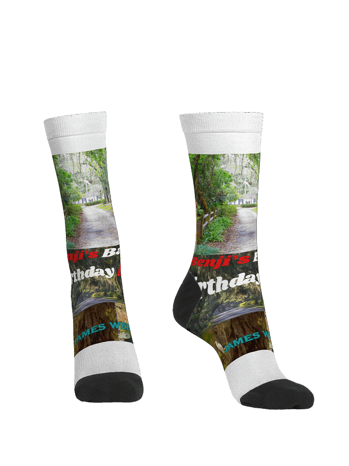 Benji's Bayou Birthday Bash EcoArt Crew Socks product image (2)