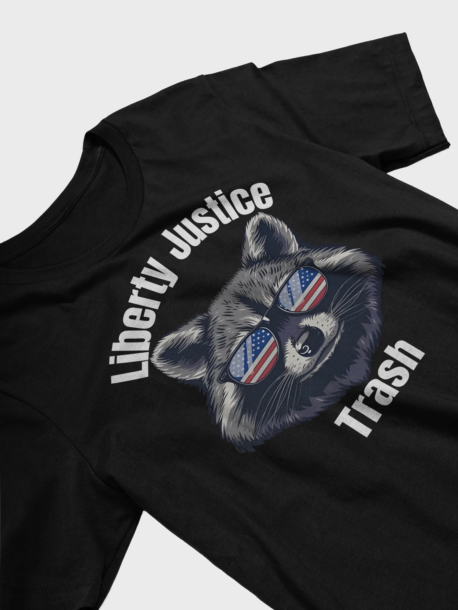 Liberty Justice Trash Funny Patriotic Raccoon product image (4)
