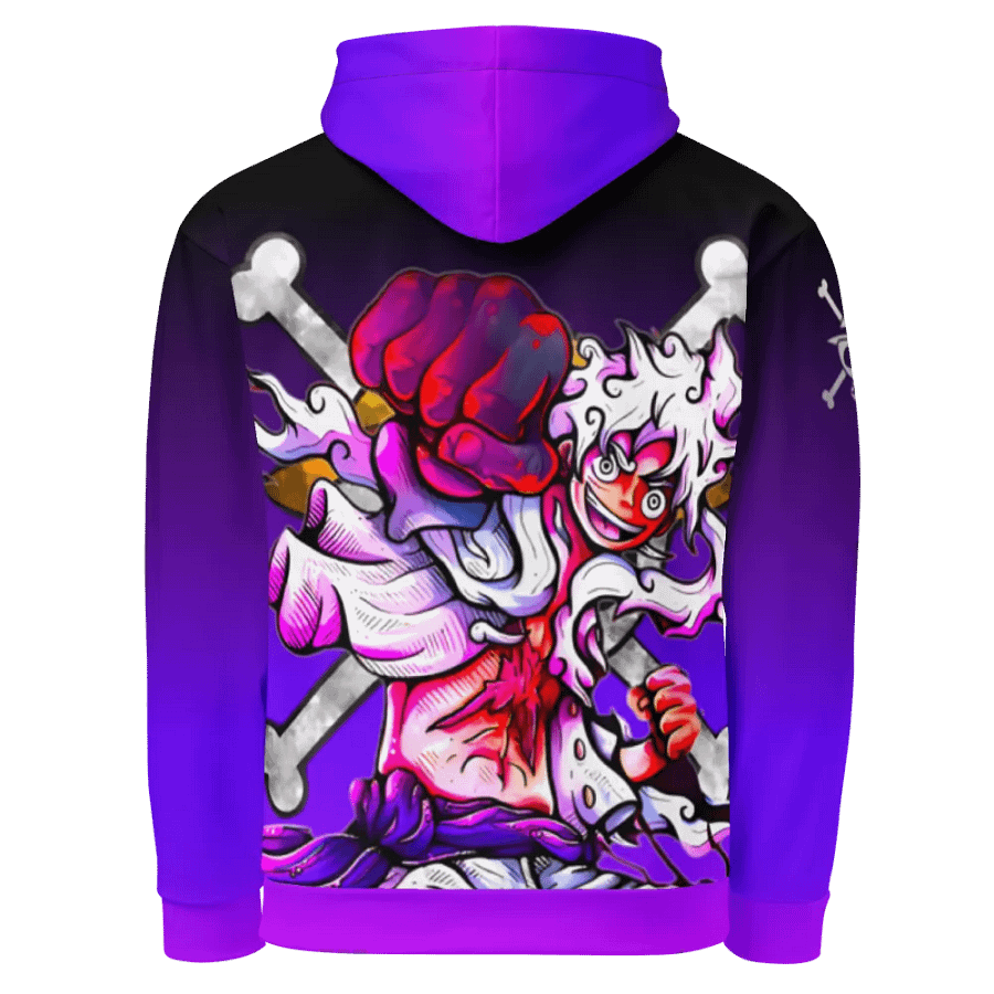 STRAIGHT VIBIN NEON COLOR FADE STYLE LUFFY HOODIE product image (7)
