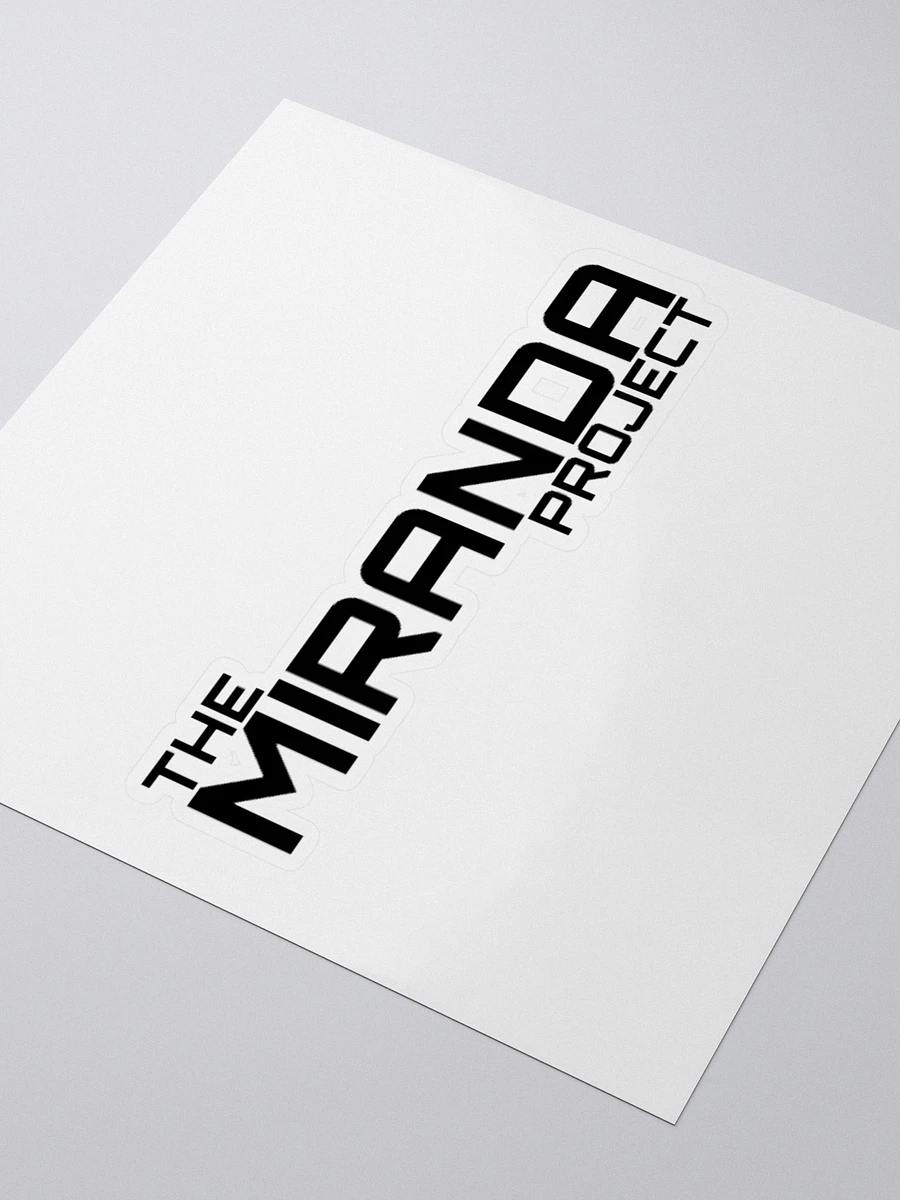 The Miranda Project Black Logo Sticker product image (3)