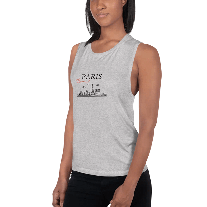 Love Paris with Monuments Women's Flowy Muscle Tank product image (2)