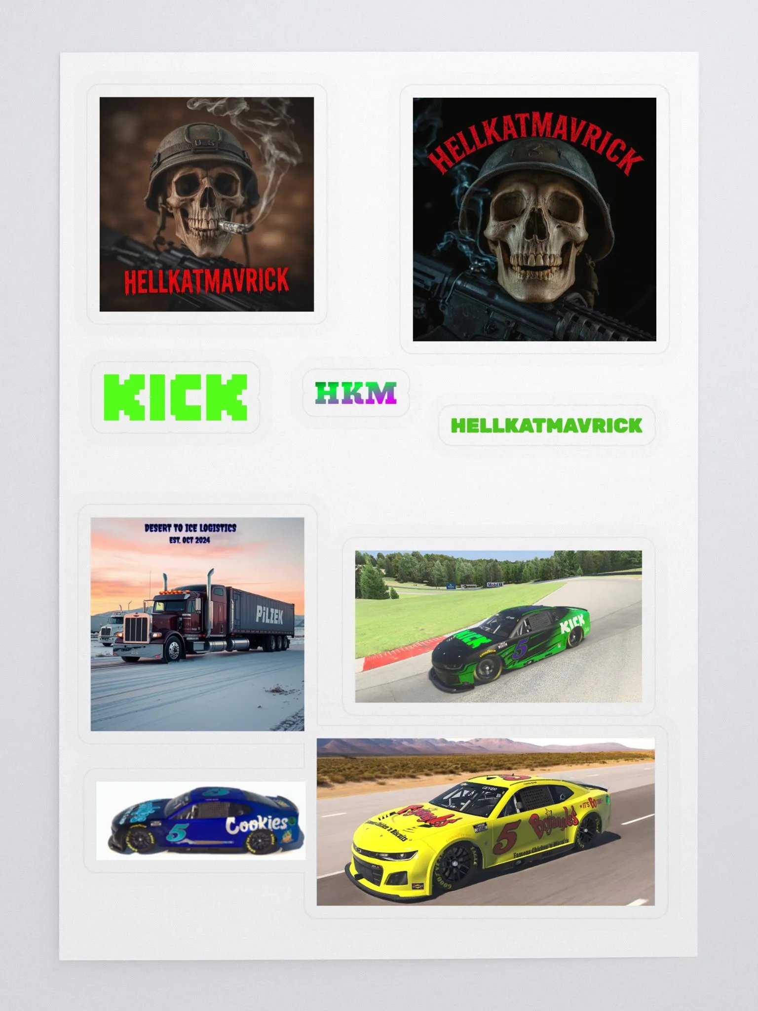 Hellish Sticker Collage: Kiss Cut Sheet product image (3)