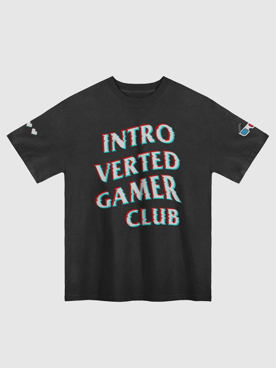 Introverted Gamer Club "Anaglyph'd" Oversized Tee product image (1)