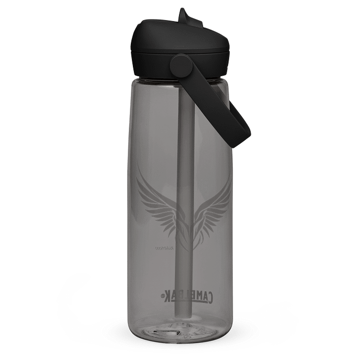 RichD5000 Wings (Small text, big logo) Flip top straw water bottle product image (2)