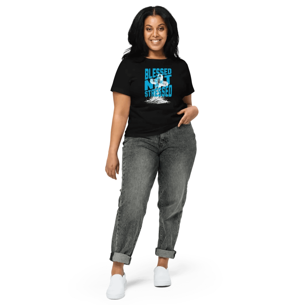 WOMENS BLESSED NOT STRESSED product image (3)