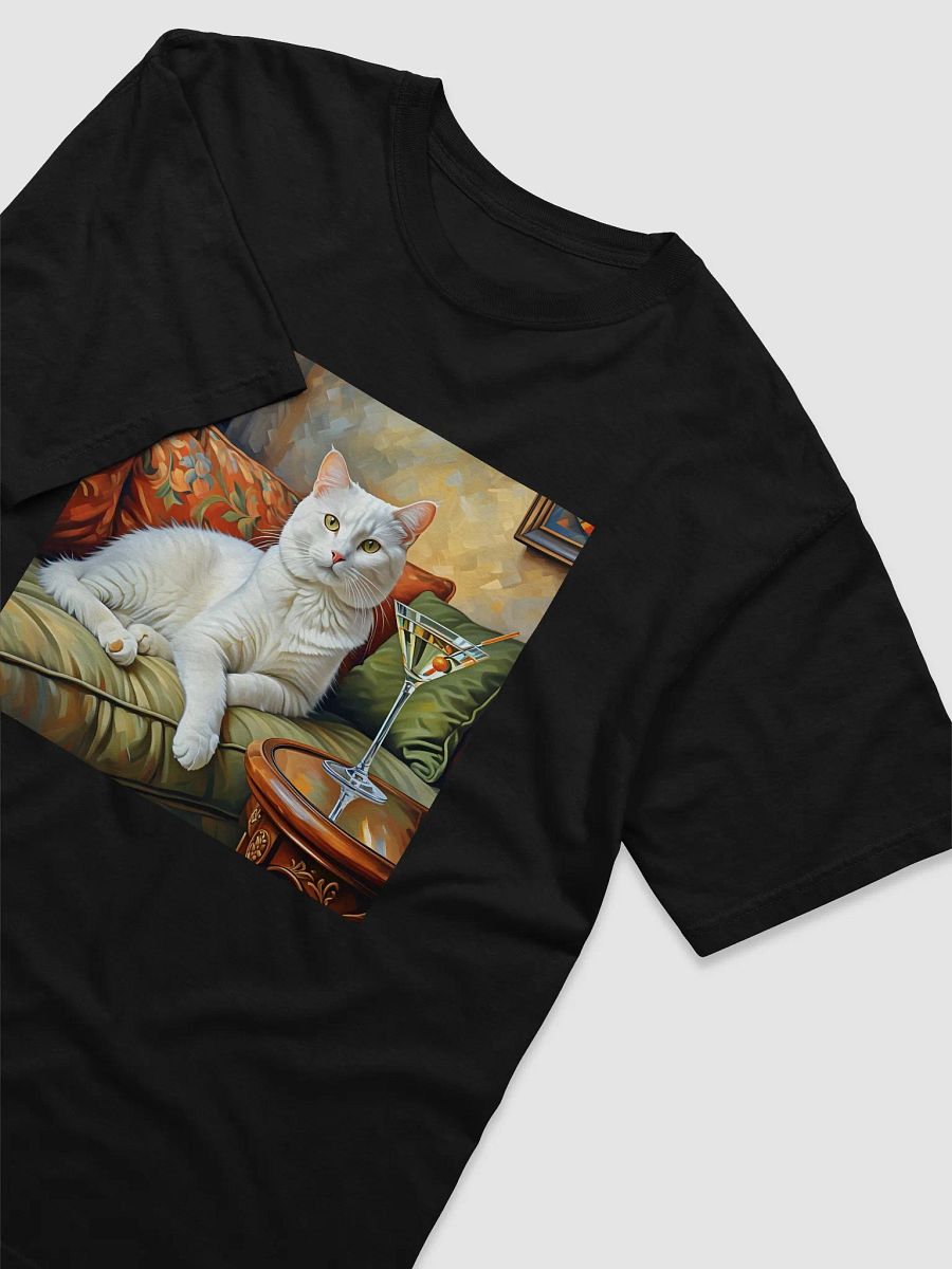 CLASSEY CAT ON COUCH NEXT TO MARTINI product image (3)