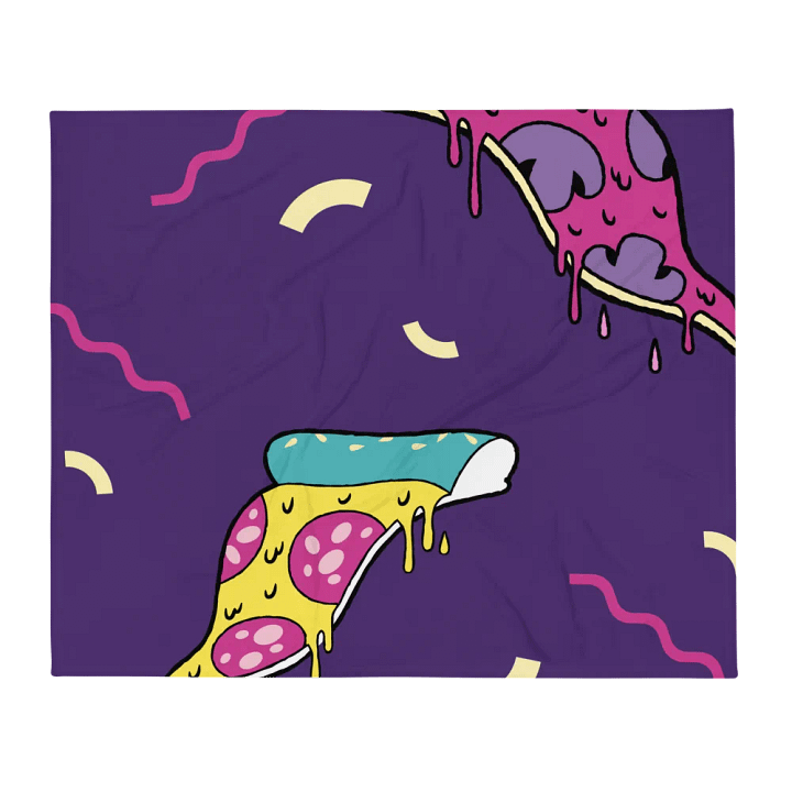 Cheesy Slice Throw Blanket product image (2)