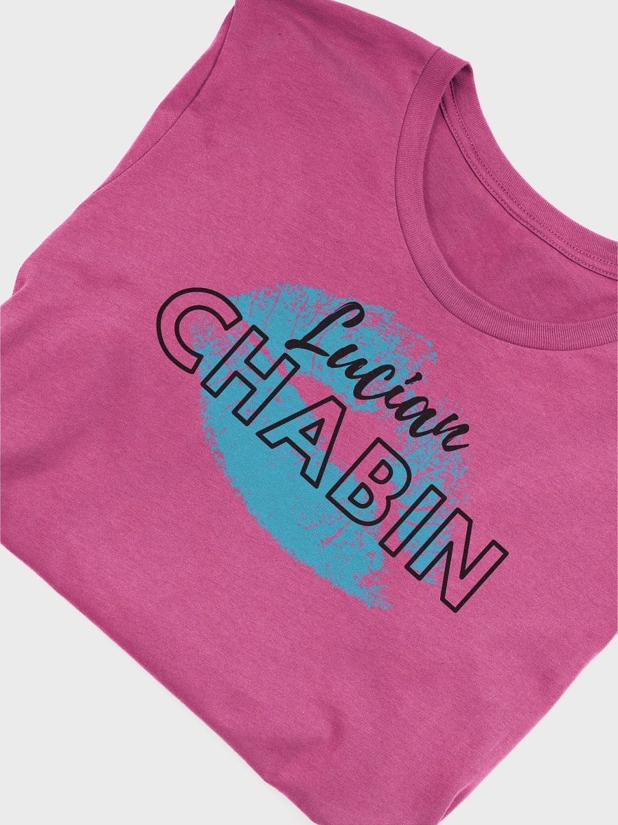 Lucian Chabin Black Text Blue Design Tee product image (13)