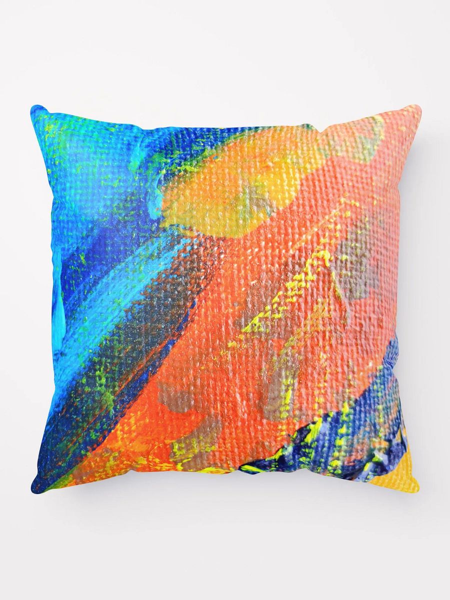 Boldly Blue, Orange & Yellow Decor Throw Pillow product image (9)
