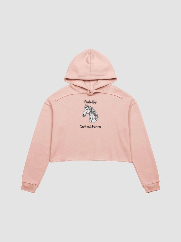 Fueled by Coffee & Horses Crop Hoodie product image (1)