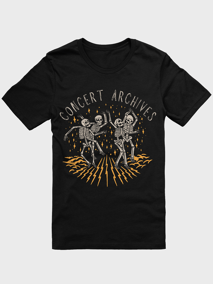 Dancing Skeletons Unisex T-Shirt (Logo on Back) product image (1)