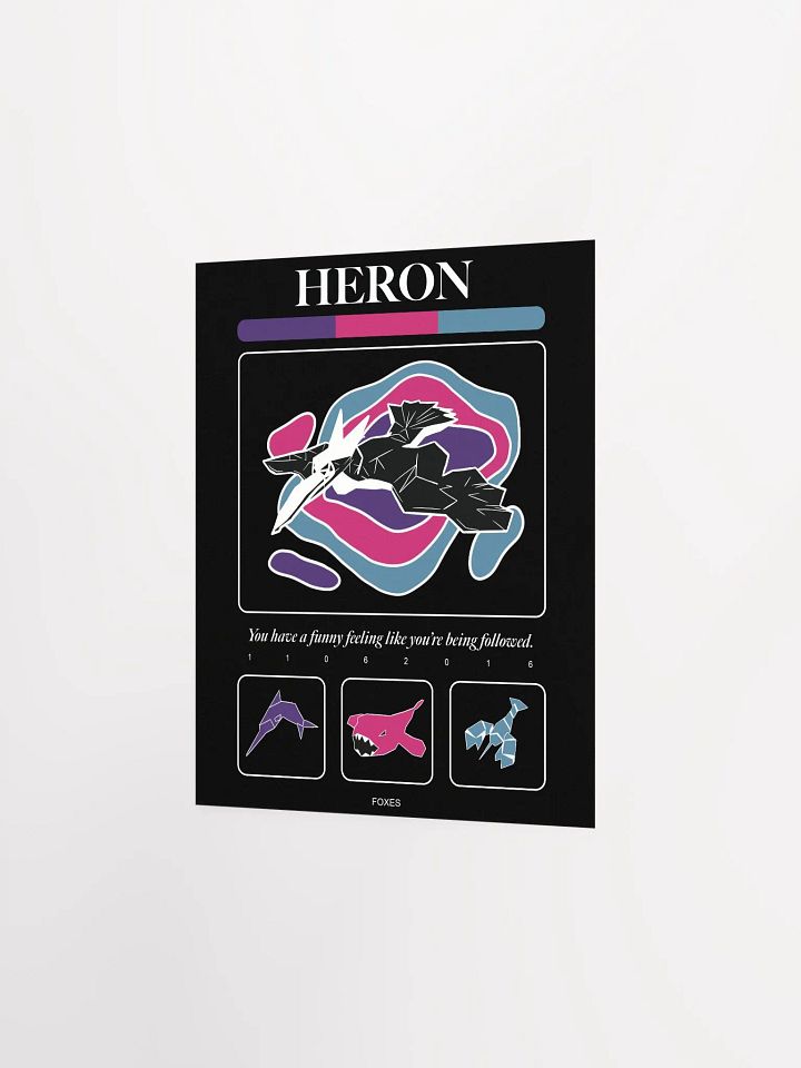 Heron - Poster (Black) product image (2)