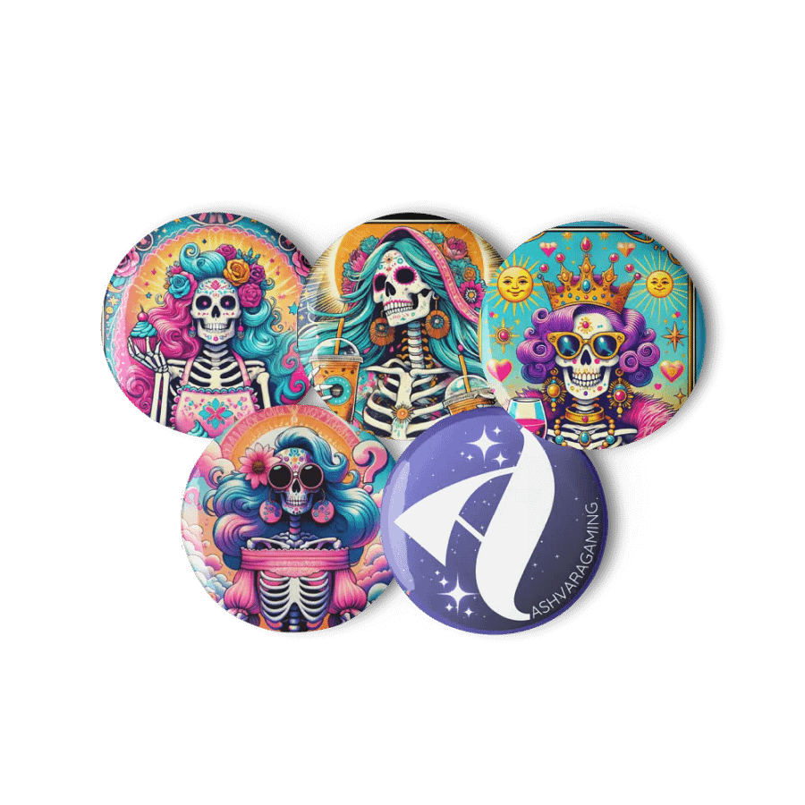 Day of the Dead Pin Buttons Set product image (11)