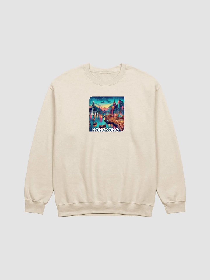 Neon Nights Hong Kong Skyline Sweatshirt product image (1)