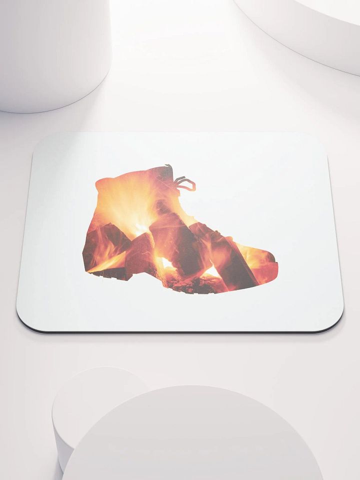 Fire In Hiking Boots Hiking, boots, outdoors, camping, relaxing, hiking boots, adventure, away from home, nature, travel, mountain, forest, wild, trees, sunset, retro, souvenir, distressed. product image (1)