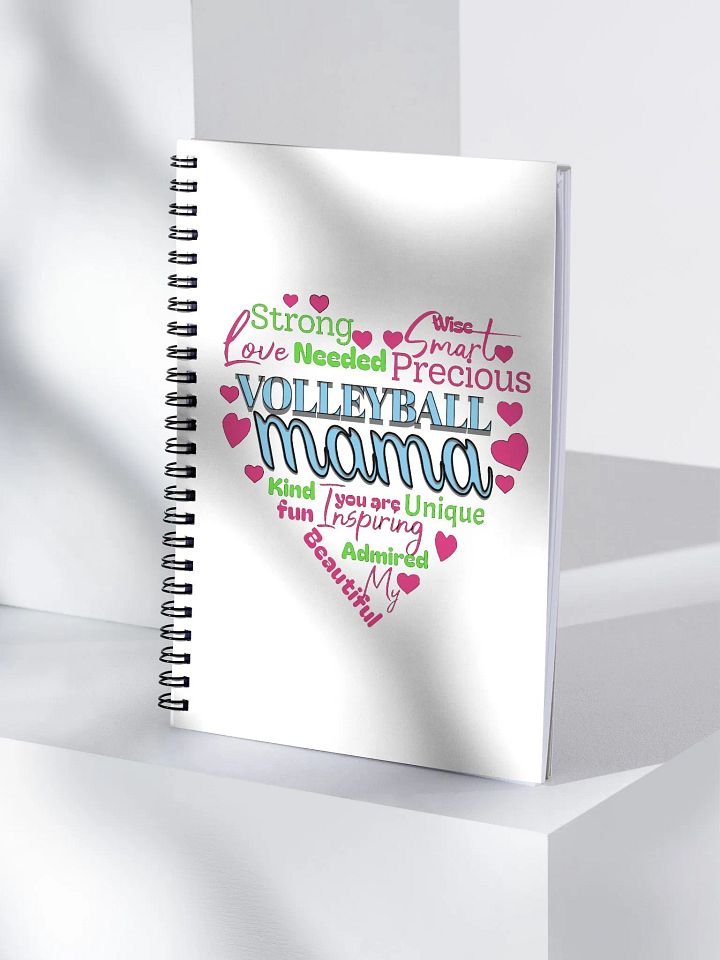 Heart Volleyball Mama Spiral Notebook product image (2)