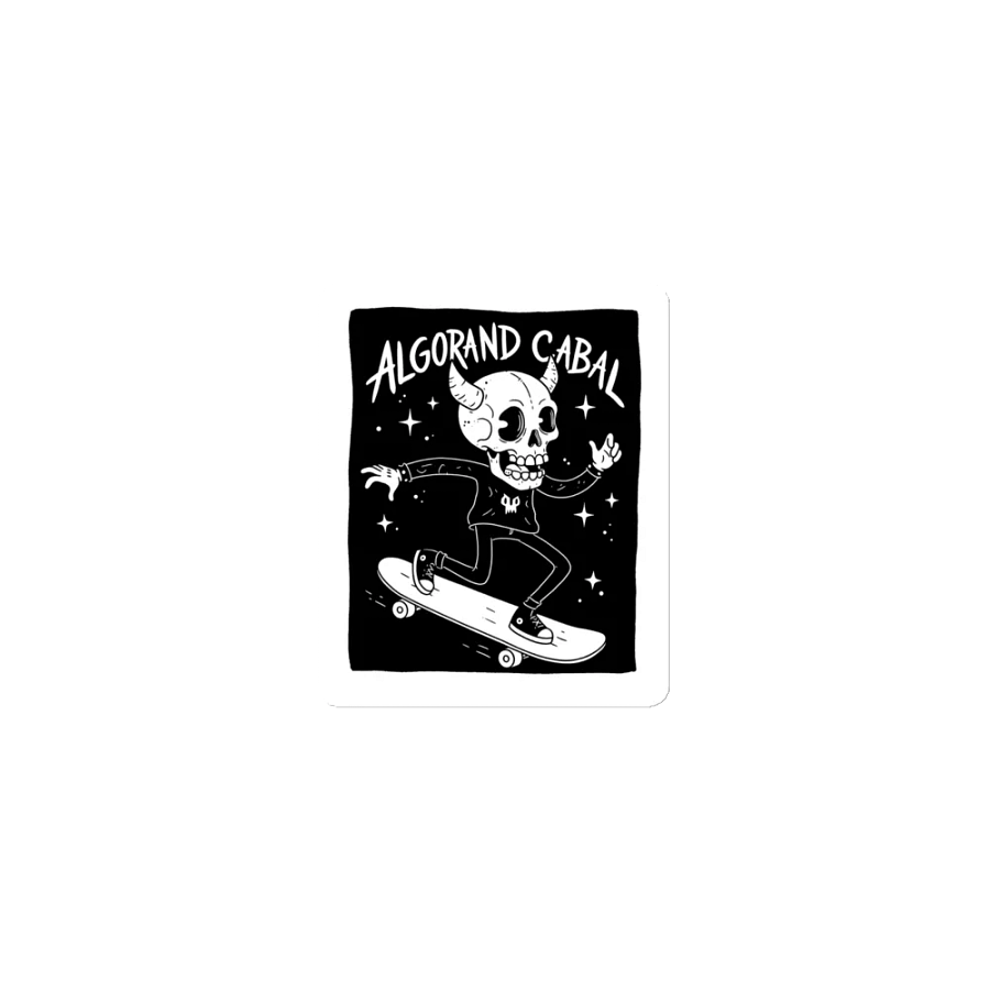 Algorand Cabal - Skull Skater (Horns) Magnet product image (1)