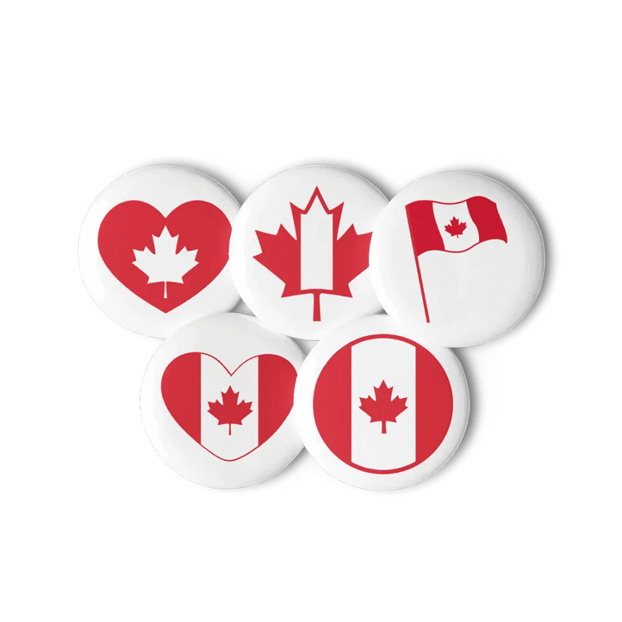 Canadian Flag Pin Buttons Set product image (11)