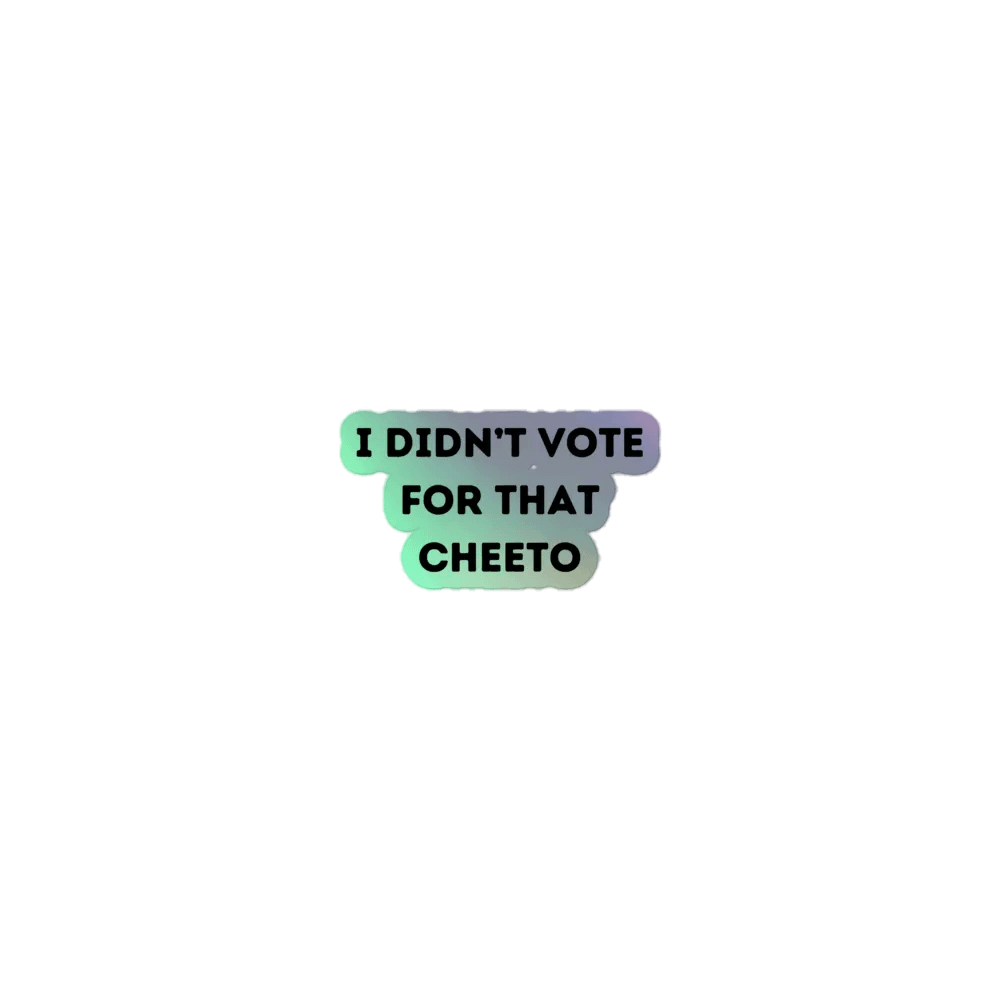 Anti Trump Holographic Sticker product image (1)