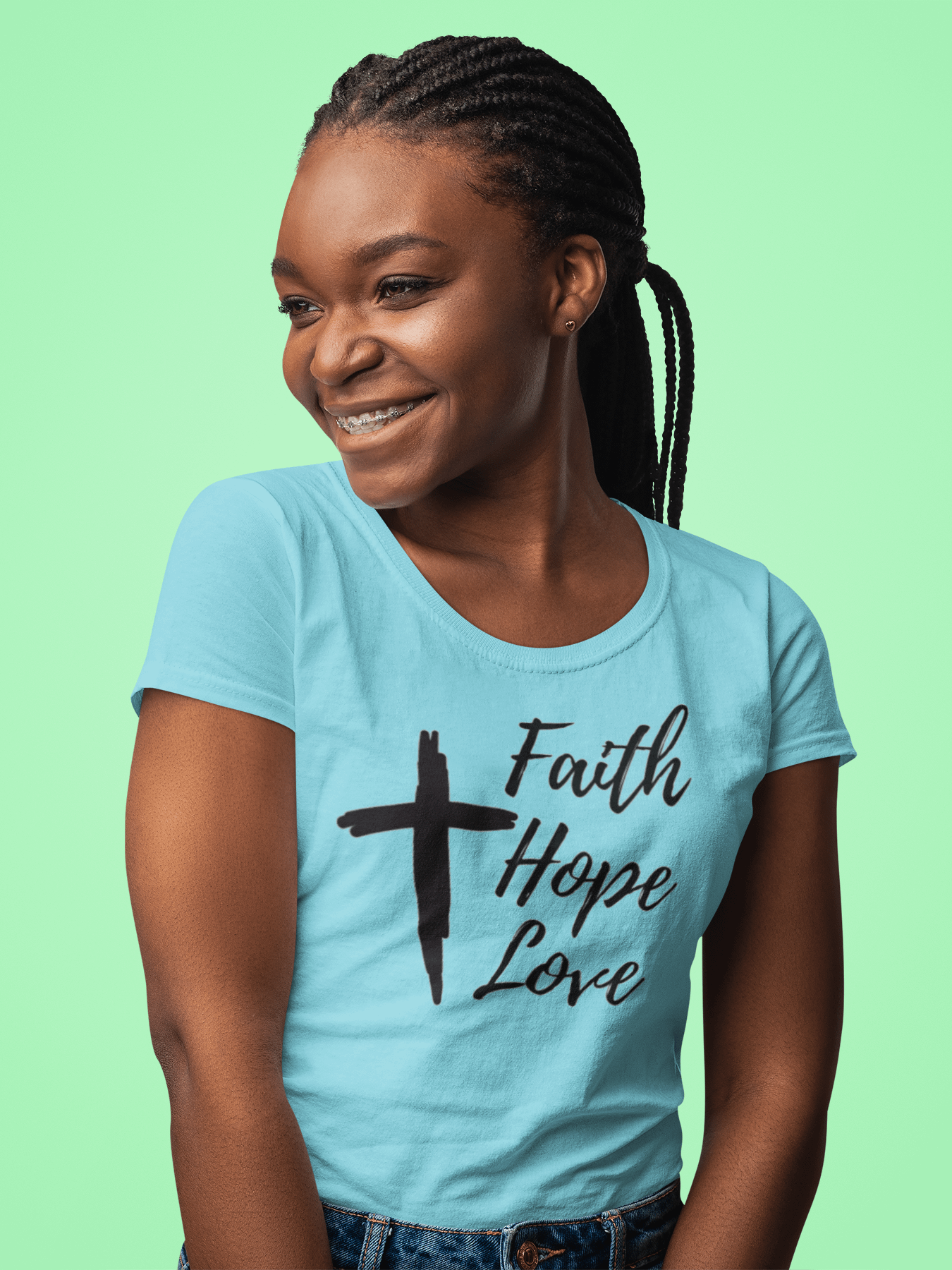 Christian Shirt Faith Hope and Love product image (2)