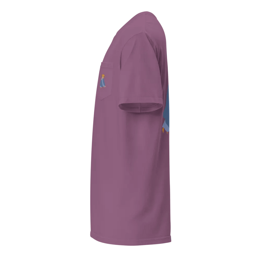 Happy Dog in Cozy Canine Blanket-Comfort Colors Unisex Garment-Dyed Pocket T-Shirt product image (31)
