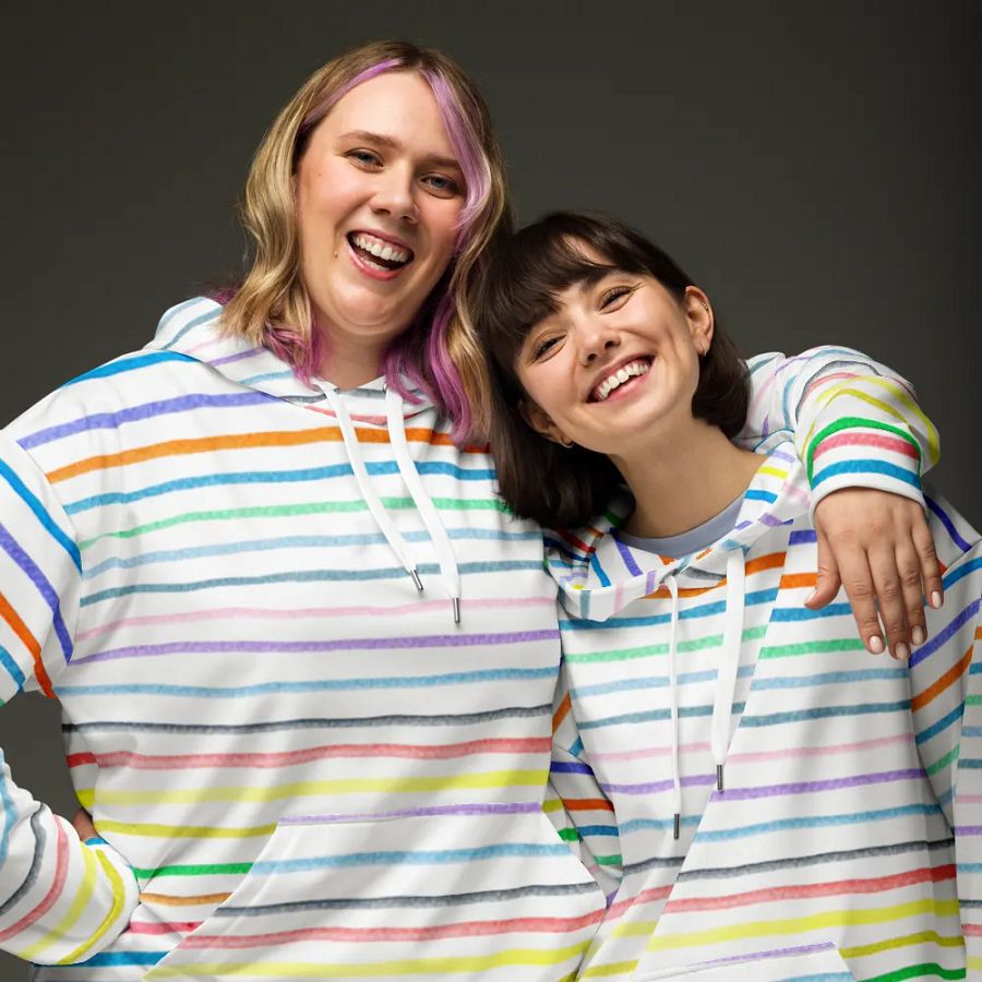 Vibrant Lines Unisex Hoodie product image (4)