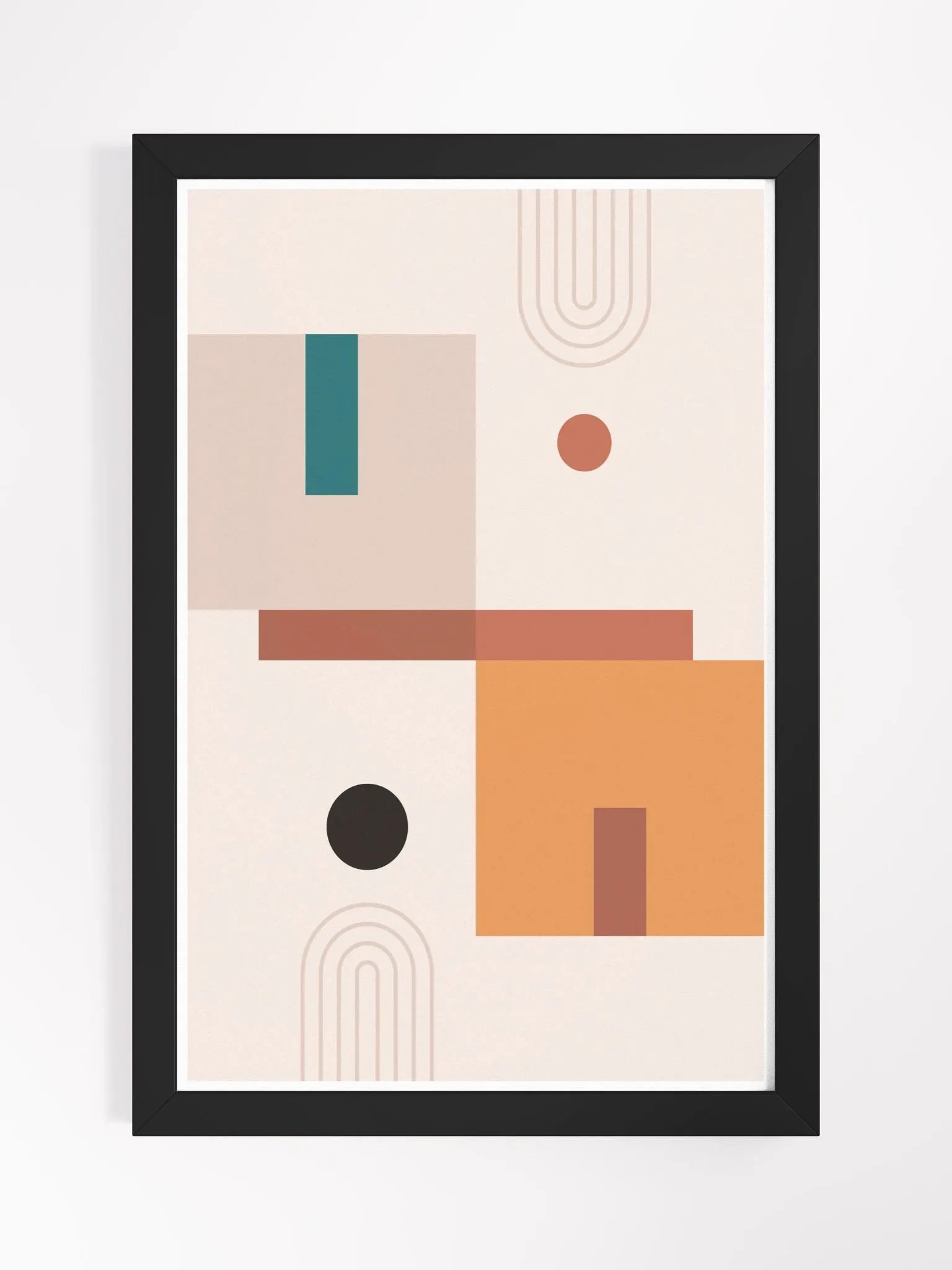 Vibrant Geometric Dreams Framed Poster product image (6)