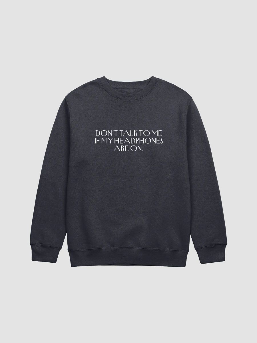 HEADPHONES ON (variant 2) printed crewneck product image (10)