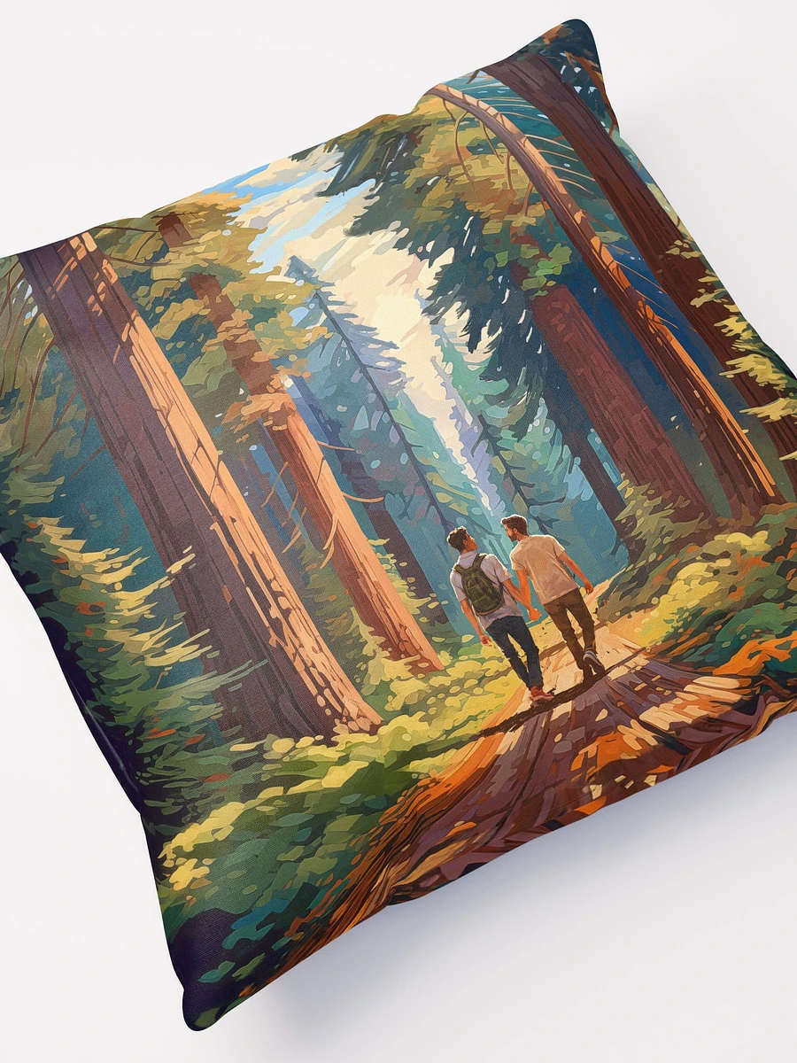 Seeing The Redwoods Together - Gay Couple Throw Pillow product image (5)