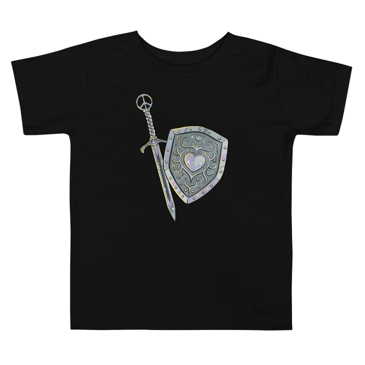 Peaceful Warrior Sword and Shield Toddler T-Shirt product image (5)
