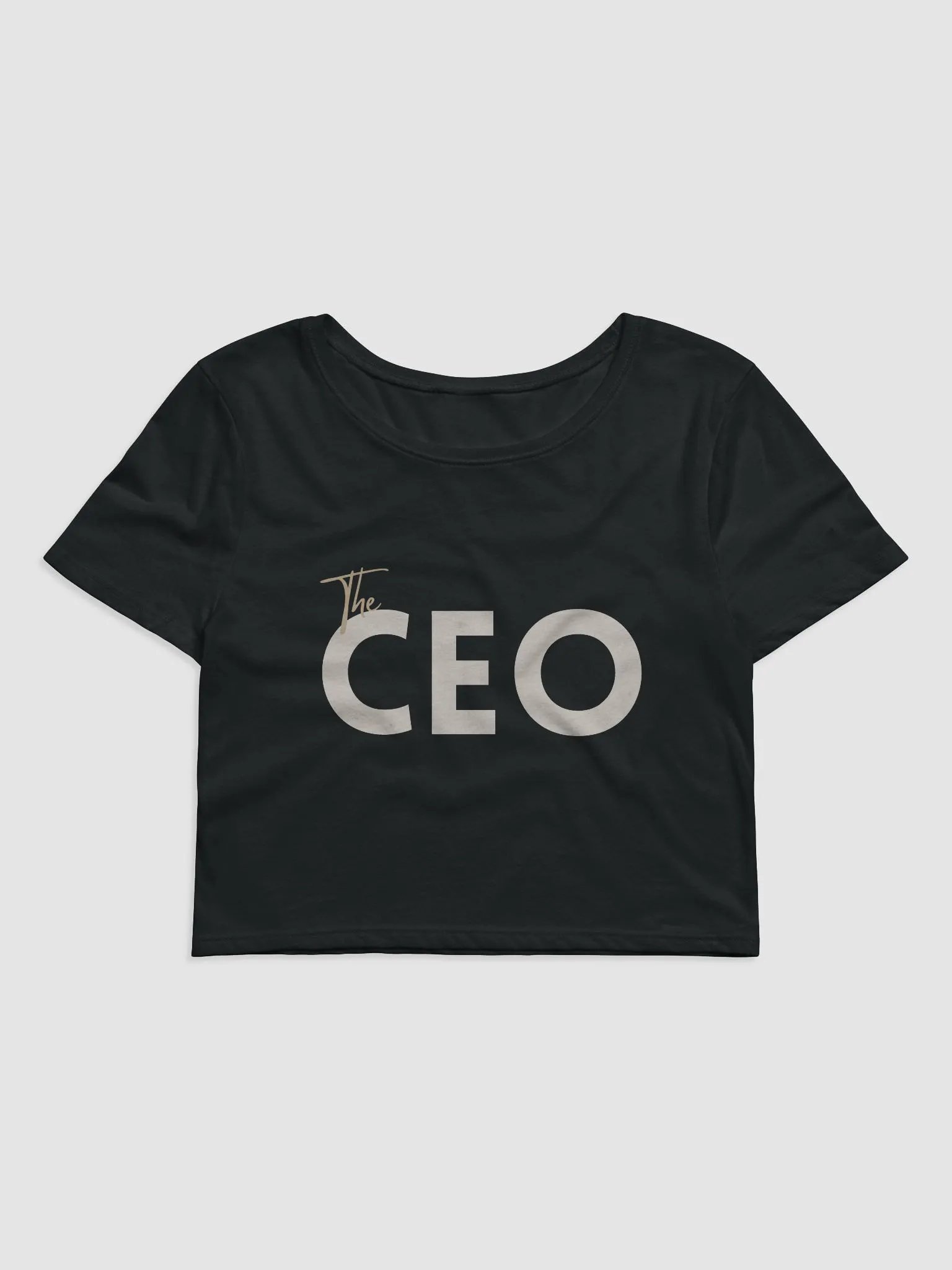 The CEO Cropped Tshirt - Black product image (1)