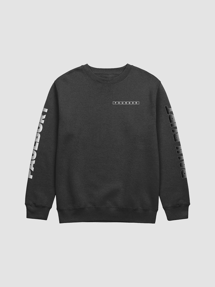 PaulBurt Founder Edition Black And White (Sleeves) - Fragmented Crewneck product image (1)