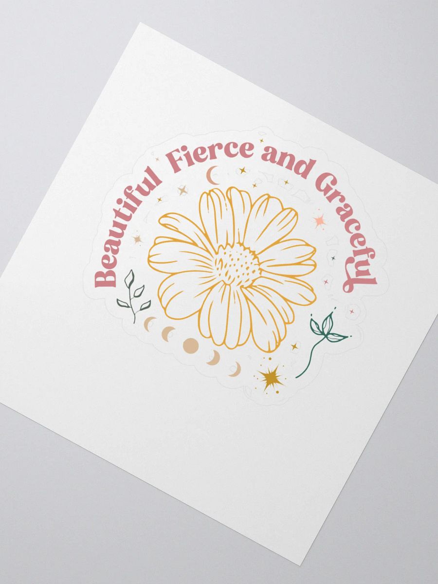 Beautiful Fierce Graceful Kiss Cut Stickers product image (2)
