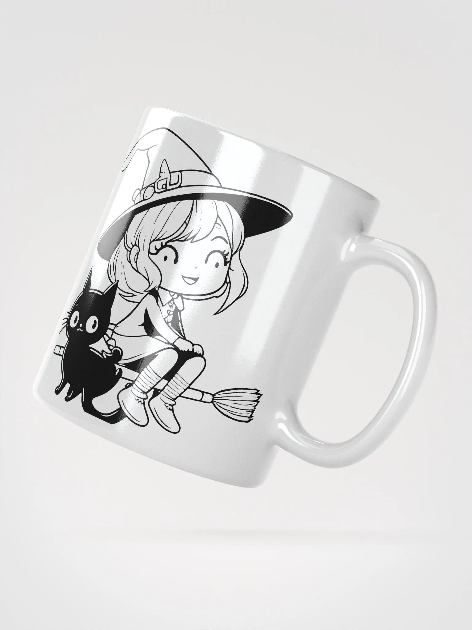 Little Witch & Black Cat Mug product image (6)