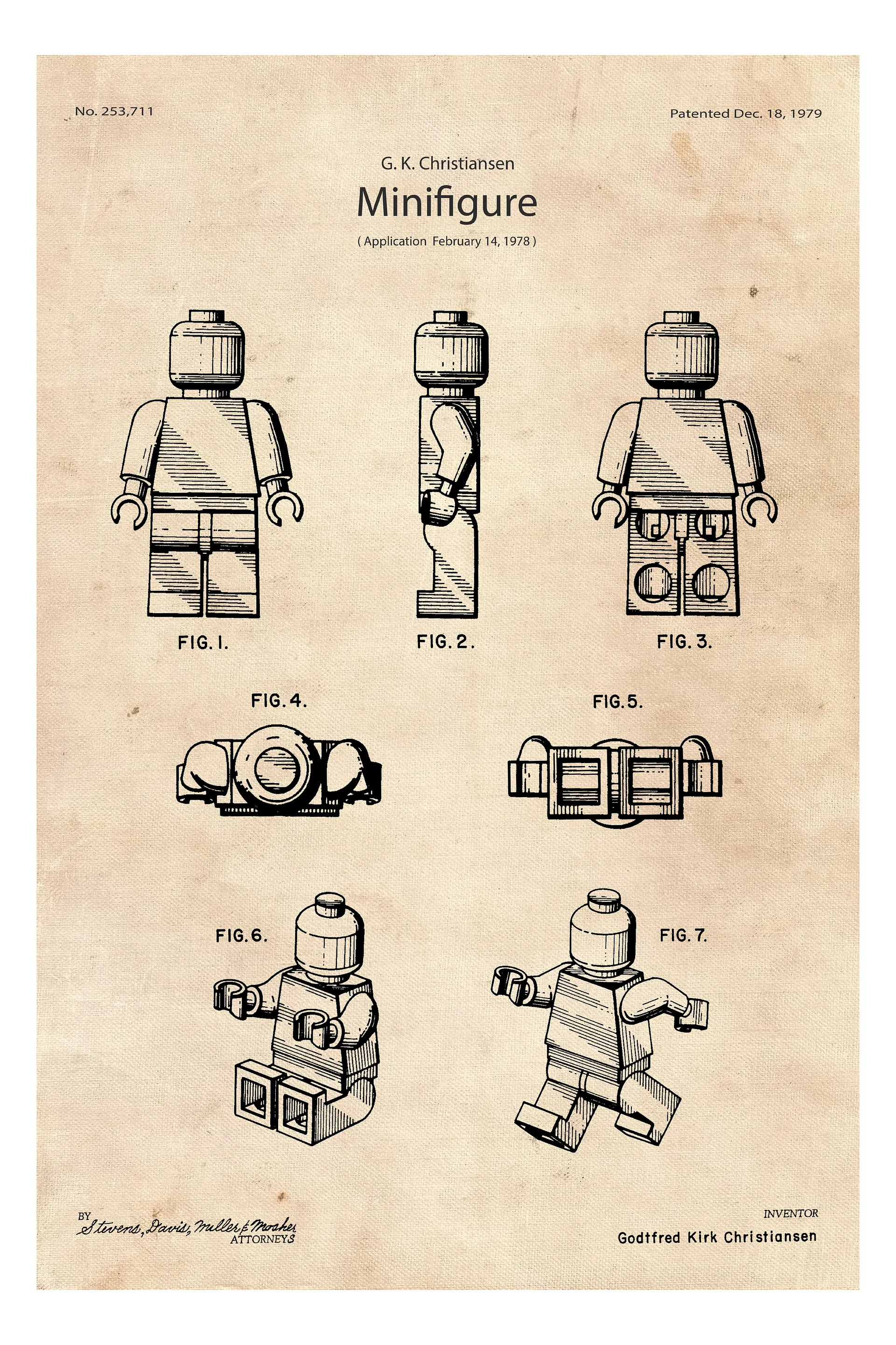 Lego patent poster outlet
