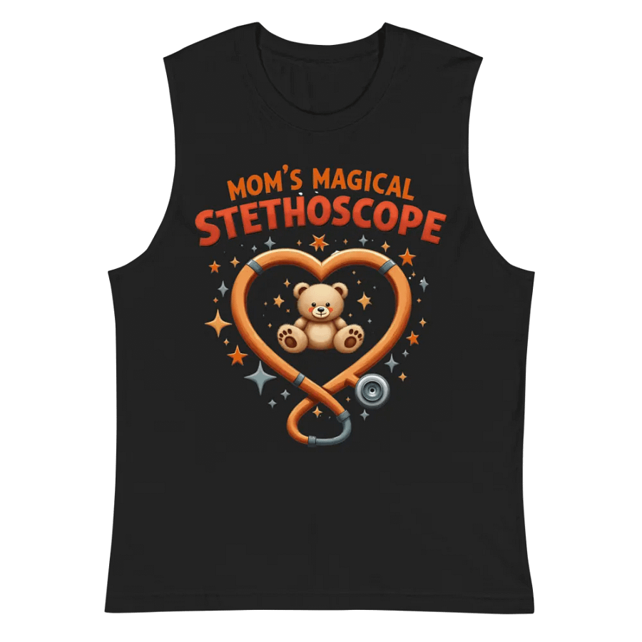 Mom's Magical Stethoscope Heart Muscle Tank product image (3)