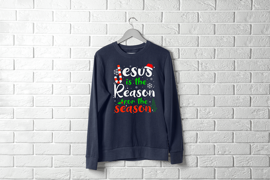 Festive Jesus is the Reason for the Season Sweatshirt product image (4)