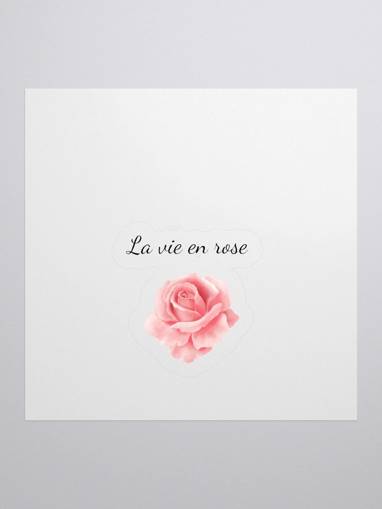 La Vie en Rose – Elegant Sticker 🌸🎷 product image (3)