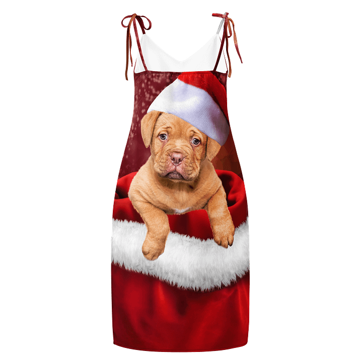'It's Christmas' Santa Paws All-Over Slip Dress product image (2)