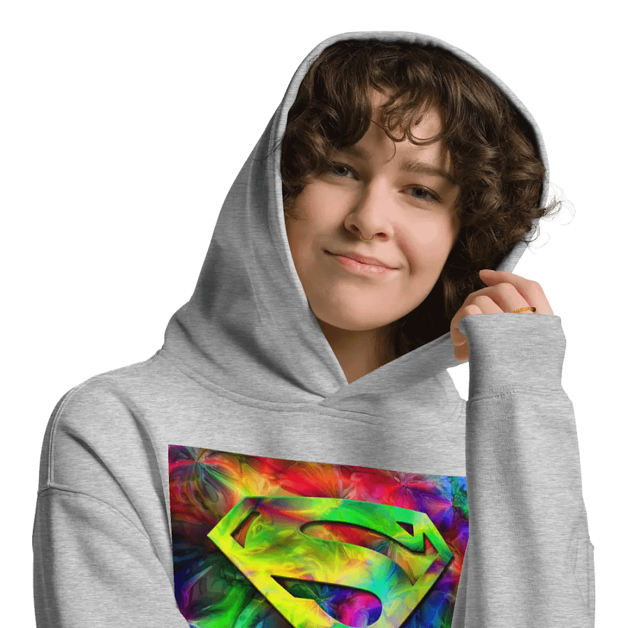 Psychedelic Superman Shield Hoodie product image (9)