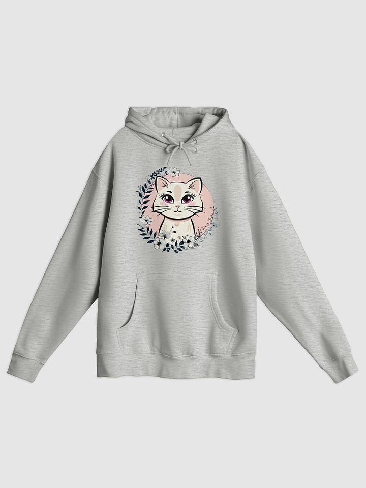 Floral Cat Circle Women’s Hoodie – Unique & Cozy product image (1)