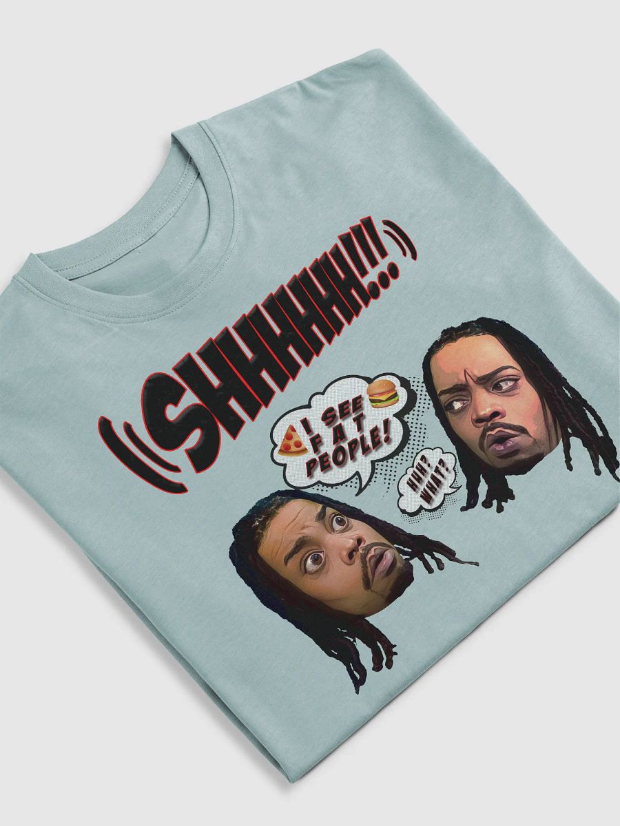 Shhhh I See Fat People! (Black Tee) product image (5)