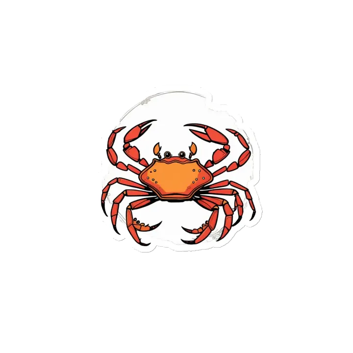 Symmetrical Crab Die-Cut Magnets product image (2)