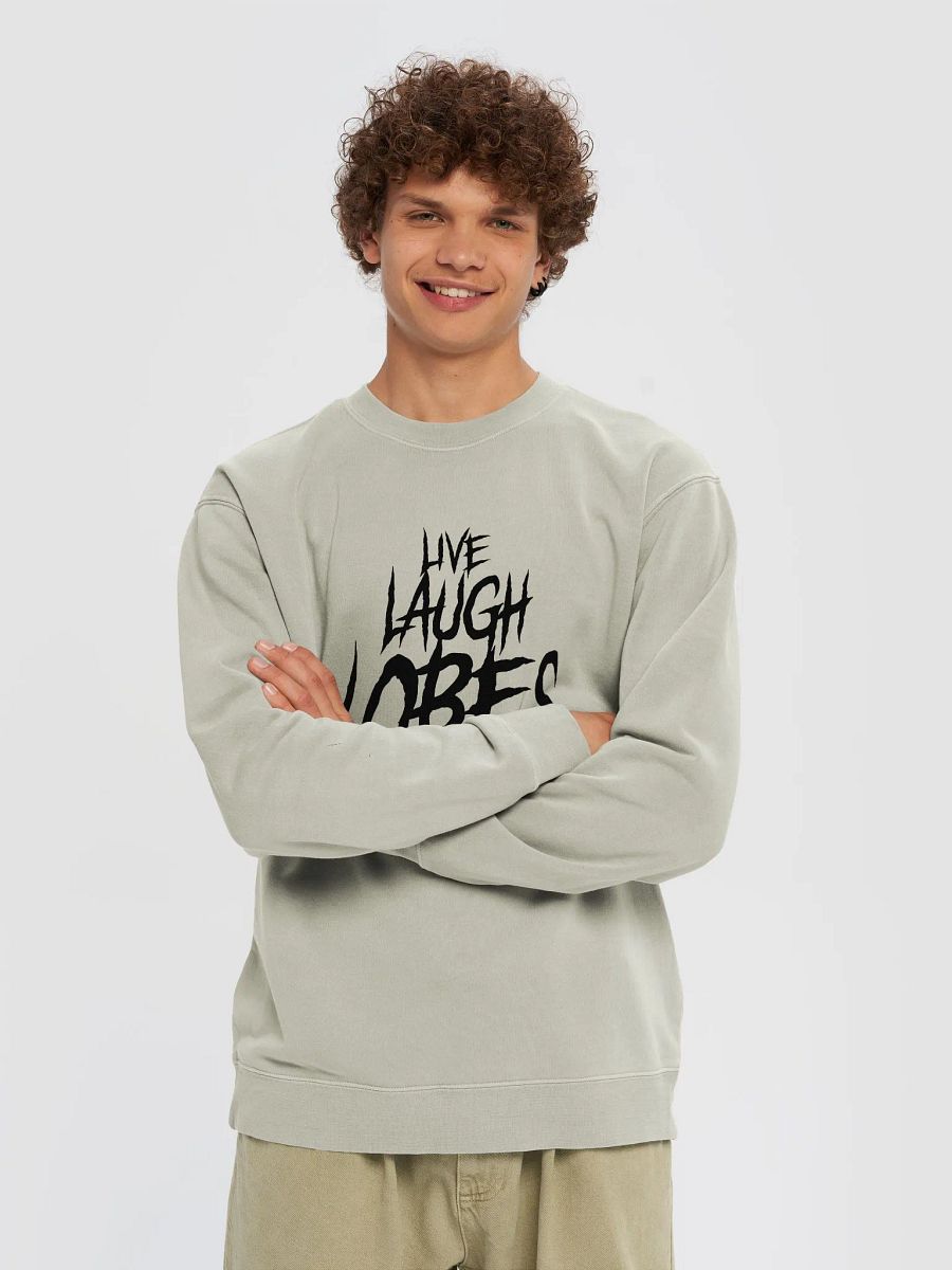 LIVE LAUGH LOBES 🐰 unisex midweight pigment dyed sweatshirt product image (3)