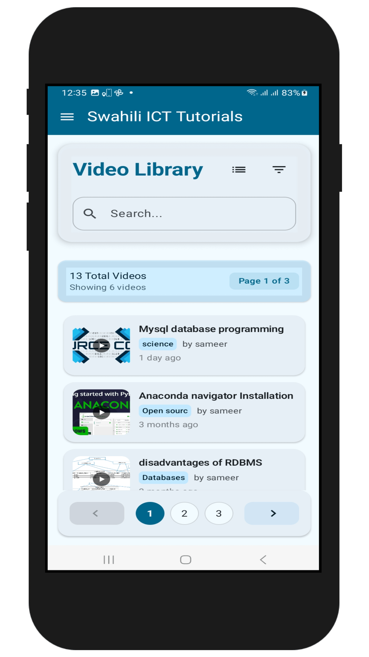 Educational Content Management System (Web + Android) product image (3)
