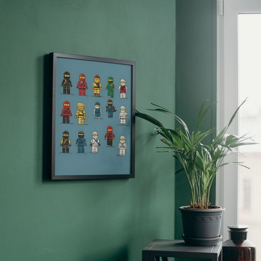 Ninja wall art Boys Room - Ninja Poster - Ninjago inspired Wall Decoration for Boys product image (27)